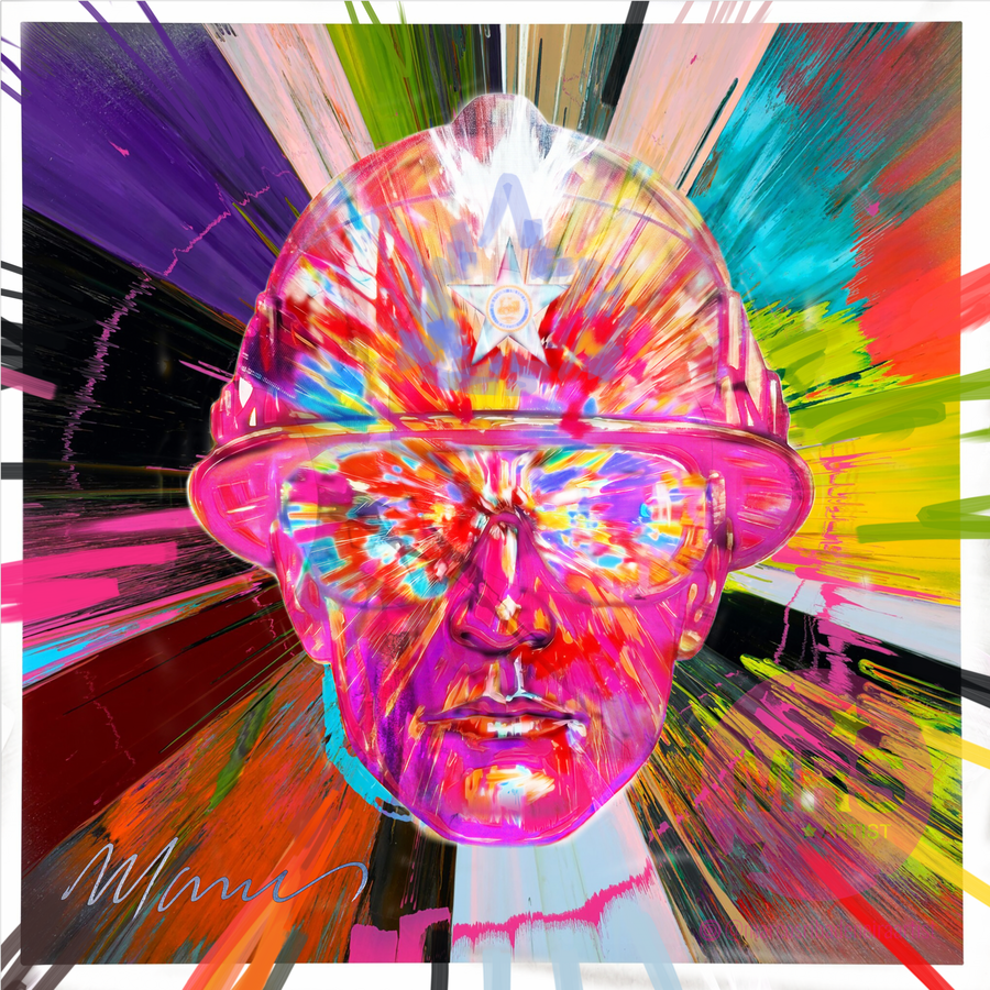 El reflejo del temple · Fine Art Print & Mixed Media on Canvas · Marcos Ribadeneira Fine Art Print mixed media · Marcos Ribadeneira · MRS Artist · Houston