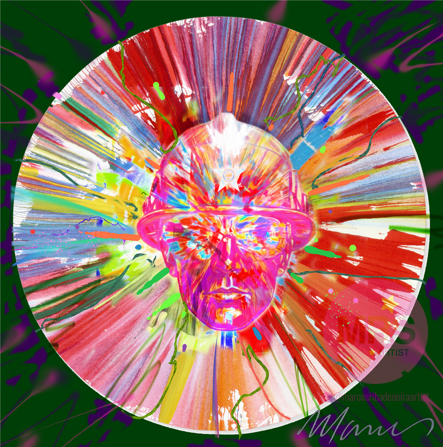 Estela de valentía · Fine Art Print & Mixed Media on Canvas · Marcos Ribadeneira Fine Art Print mixed media · Marcos Ribadeneira · MRS Artist · Houston